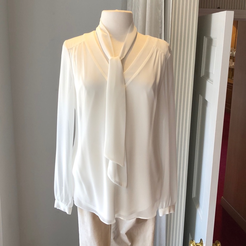 Iris Setlawe ivory silk blouse